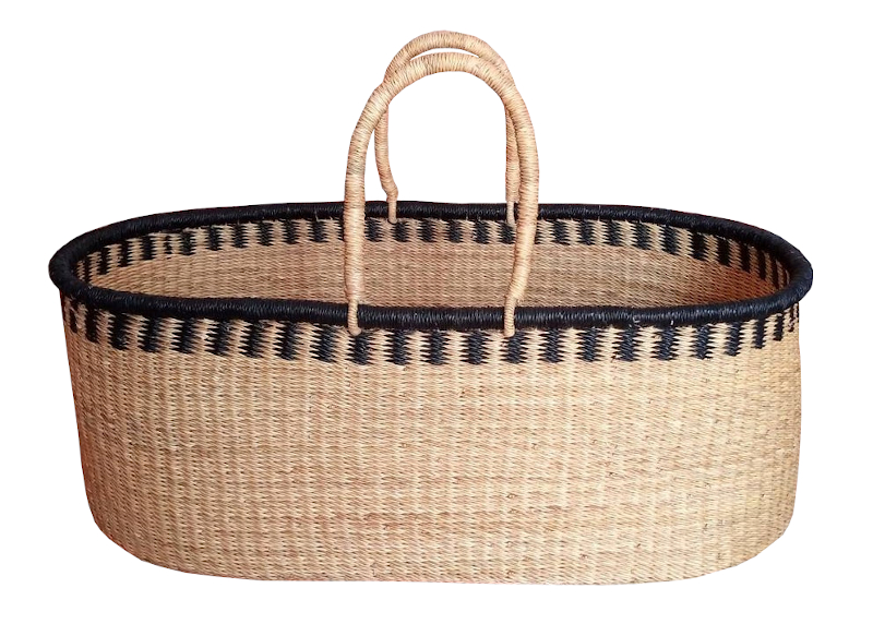 Large Raven Moses Basket for Loungers